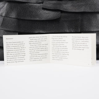 Yves Saint Laurent 2004 Black Leather St Tropez Shoulder Bag