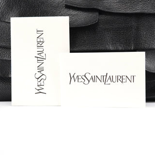 Yves Saint Laurent 2004 Black Leather St Tropez Shoulder Bag