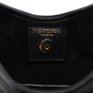 Yves Saint Laurent 2004 Black Leather St Tropez Shoulder Bag