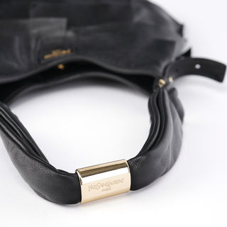 Yves Saint Laurent 2004 Black Leather St Tropez Shoulder Bag