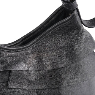 Yves Saint Laurent 2004 Black Leather St Tropez Shoulder Bag