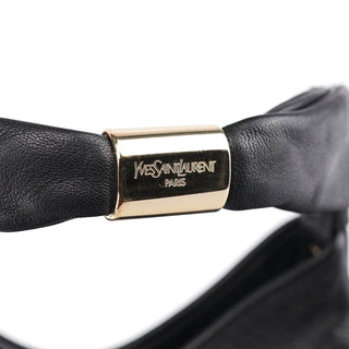 Yves Saint Laurent 2004 Black Leather St Tropez Shoulder Bag
