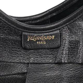 Yves Saint Laurent 2004 Black Leather St Tropez Shoulder Bag