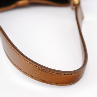 Yves Saint Laurent 2004 Bronze Leather Bow Shoulder Bag
