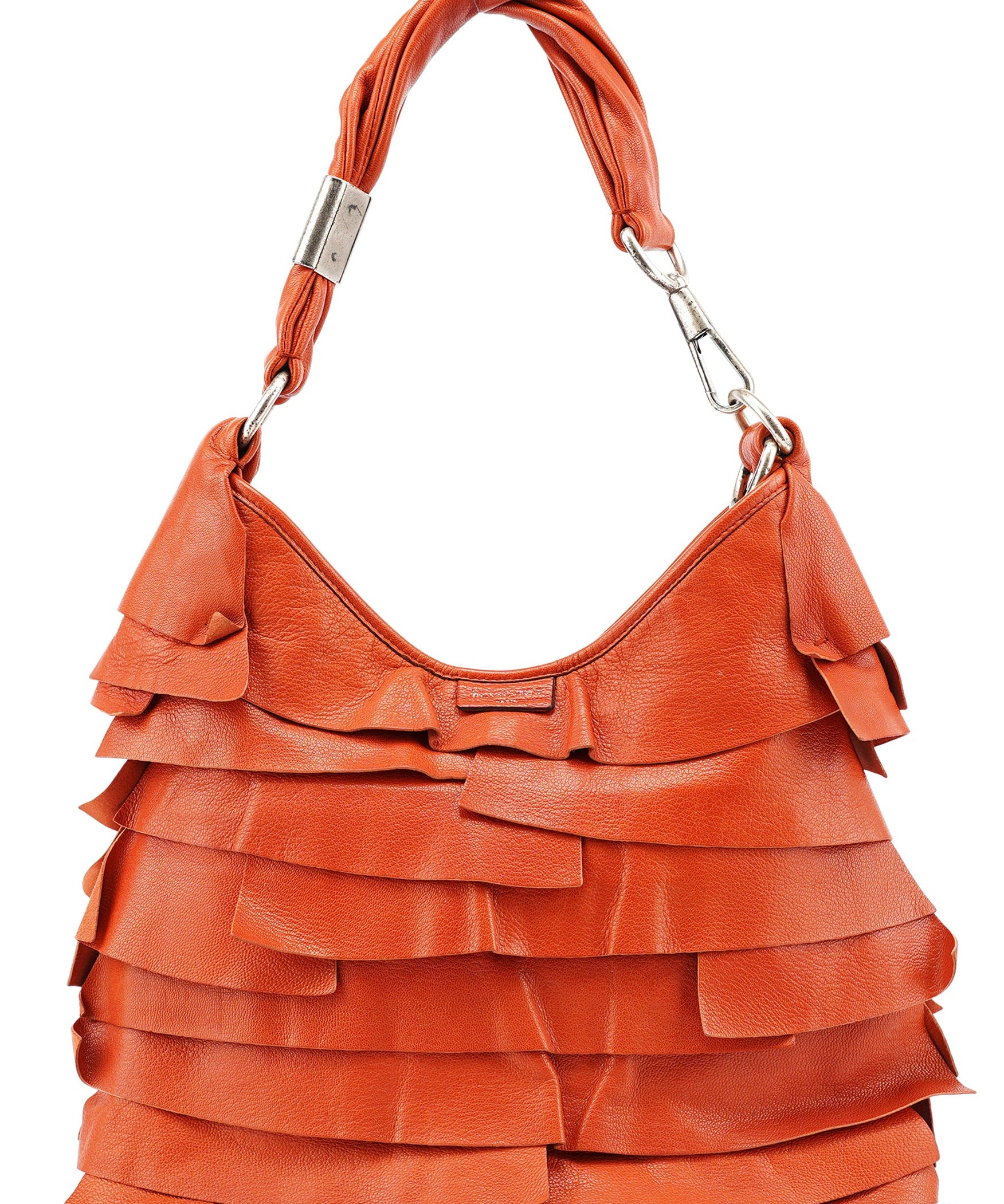 Yves Saint Laurent 2004 Borsa a spalla St Tropez in pelle bordeaux