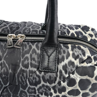 Yves Saint Laurent 208315 Leopard Nylon Y Boston Bag