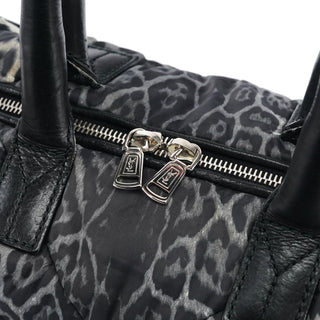Yves Saint Laurent 208315 Leopard Nylon Y Boston Bag