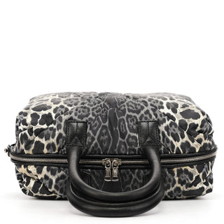 Yves Saint Laurent 208315 Leopard Nylon Y Boston Bag