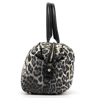 Yves Saint Laurent 208315 Leopard Nylon Y Boston Bag