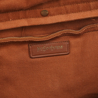 Yves Saint Laurent 229563 Brown Leather Muse Two 2-Way Bag