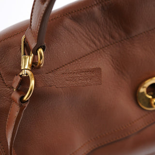 Yves Saint Laurent 229563 Brown Leather Muse Two 2-Way Bag