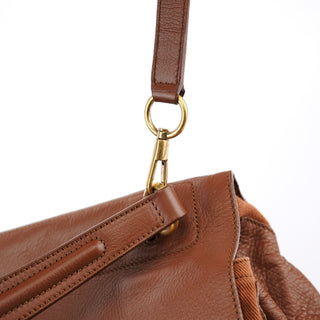 Yves Saint Laurent 229563 Brown Leather Muse Two 2-Way Bag