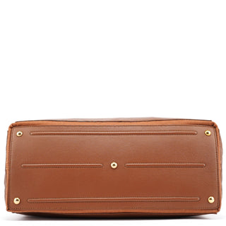 Yves Saint Laurent 229563 Brown Leather Muse Two 2-Way Bag