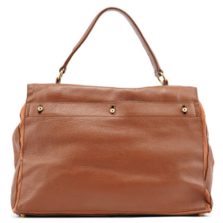 Yves Saint Laurent 229563 Brown Leather Muse Two 2-Way Bag