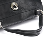 Yves Saint Laurent 229680 Black Beige Leather Muse Two Bag