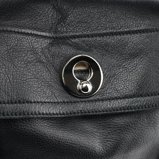 Yves Saint Laurent 229680 Black Beige Leather Muse Two Bag