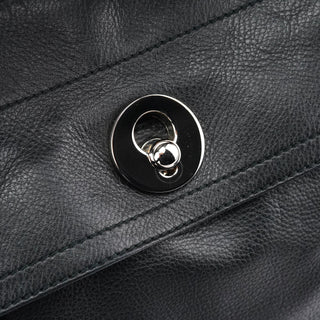 Yves Saint Laurent 229680 Black Leather Muse Two Bag