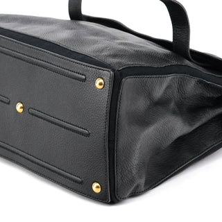 Yves Saint Laurent 229680 Black Leather Muse Two Bag