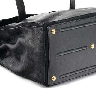 Yves Saint Laurent 229680 Black Leather Muse Two Bag
