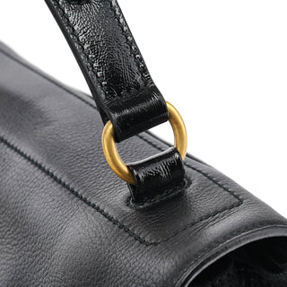 Yves Saint Laurent 229680 Black Leather Muse Two Bag