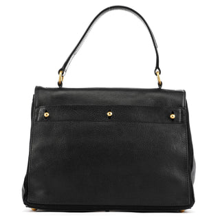 Yves Saint Laurent 229680 Black Leather Muse Two Bag