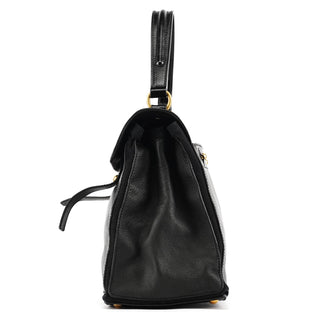 Yves Saint Laurent 229680 Black Leather Muse Two Bag