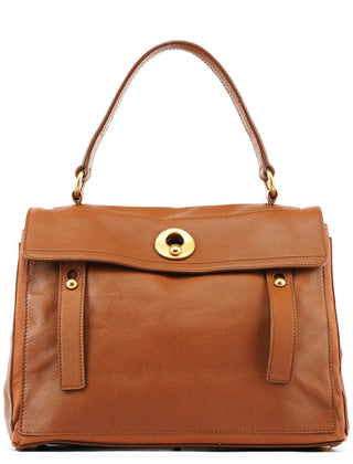 Yves Saint Laurent 229680 Brown Leather Muse Two Bag