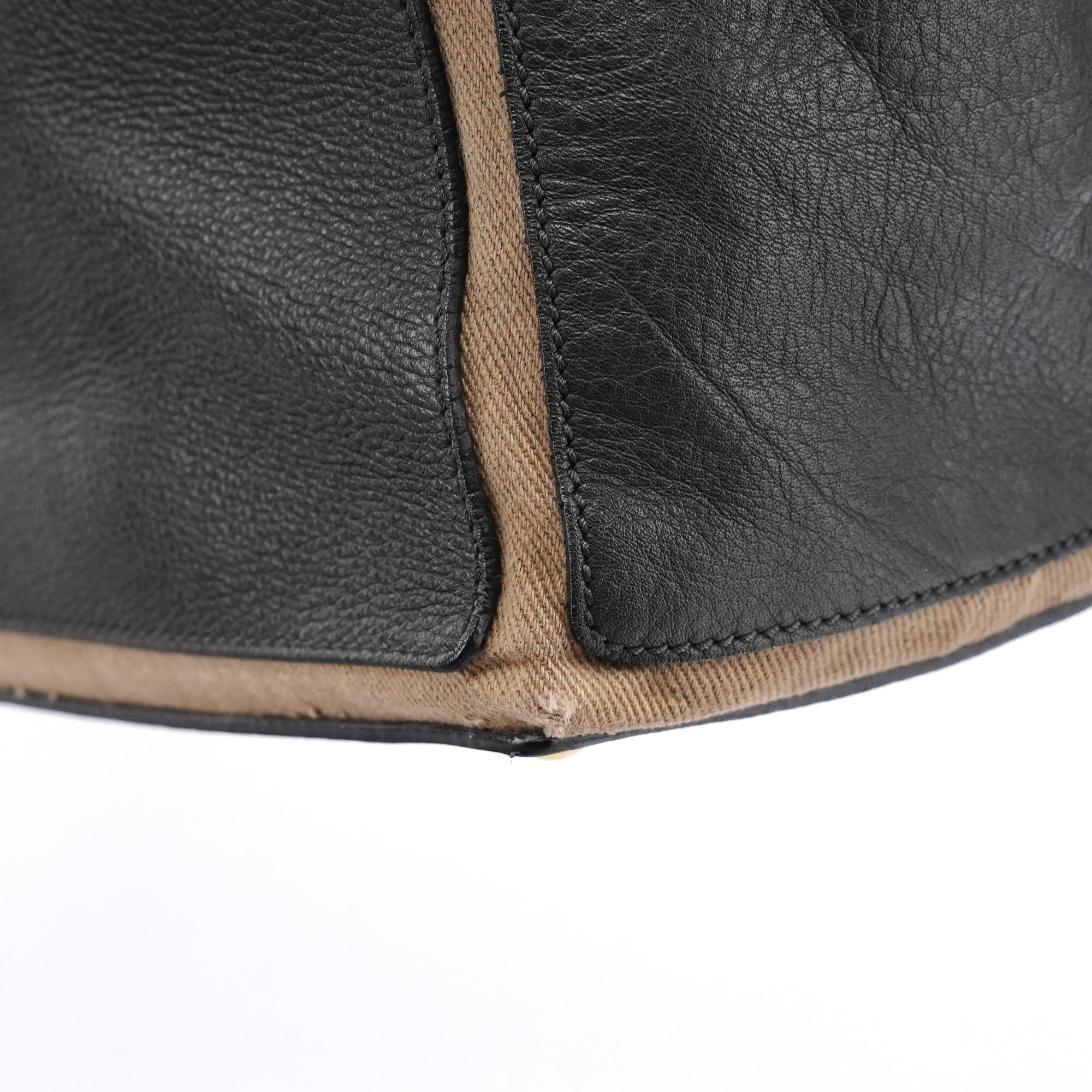 Yves Saint Laurent 229680 Sac à main Muse Two en cuir marron