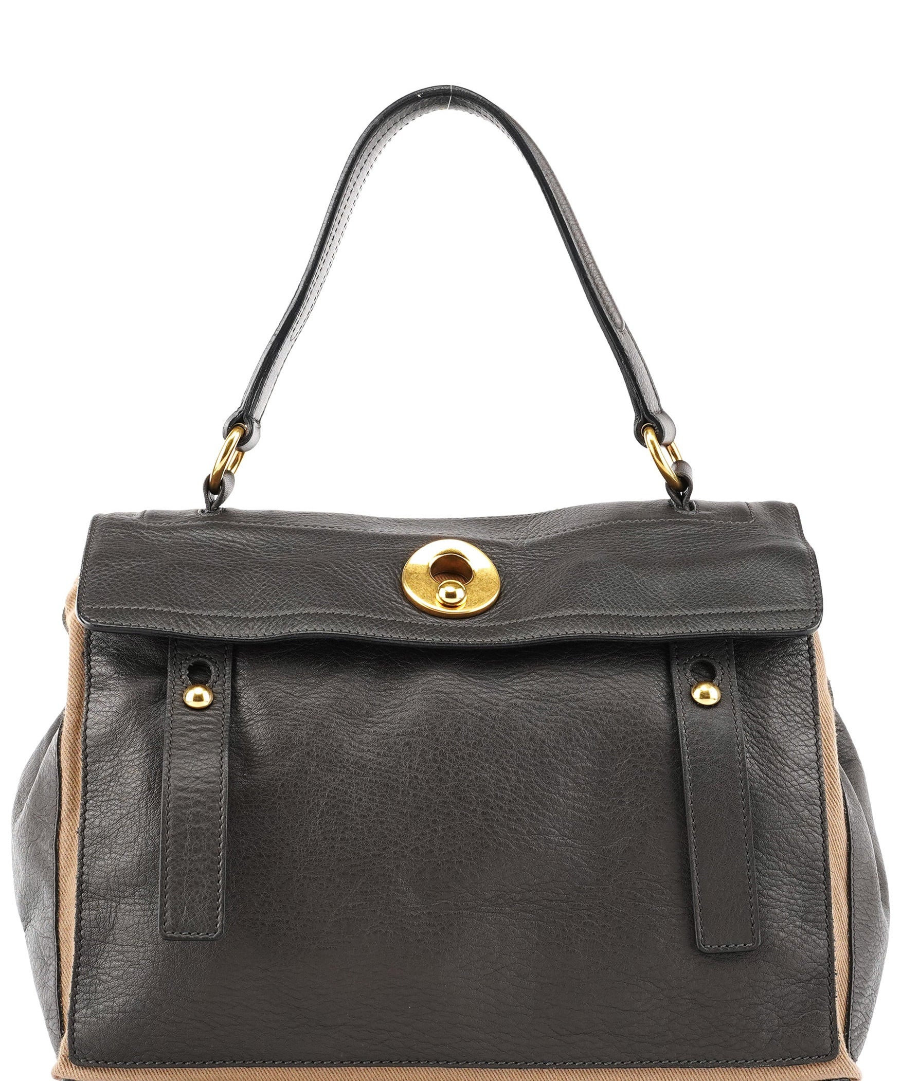 Yves Saint Laurent 229680 Brown Leather Muse Two Bag