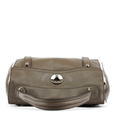 Yves Saint Laurent 229680 Grey Ivory Leather Muse Two Bag
