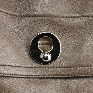 Yves Saint Laurent 229680 Grey Ivory Leather Muse Two Bag