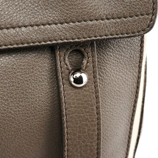 Yves Saint Laurent 229680 Grey Ivory Leather Muse Two Bag