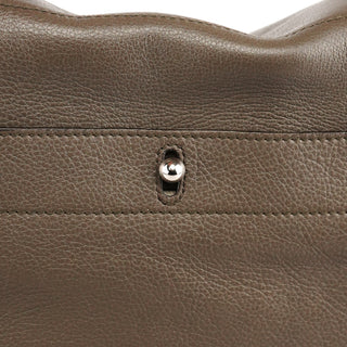 Yves Saint Laurent 229680 Grey Ivory Leather Muse Two Bag