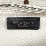 Yves Saint Laurent 229680 Grey Ivory Leather Muse Two Bag