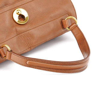 Yves Saint Laurent 229680 Light Brown Leather Muse Two Bag