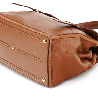 Yves Saint Laurent 229680 Light Brown Leather Muse Two Bag
