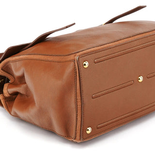 Yves Saint Laurent 229680 Light Brown Leather Muse Two Bag