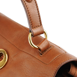 Yves Saint Laurent 229680 Light Brown Leather Muse Two Bag
