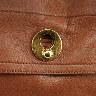 Yves Saint Laurent 229680 Light Brown Leather Muse Two Bag