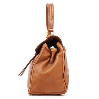 Yves Saint Laurent 229680 Light Brown Leather Muse Two Bag