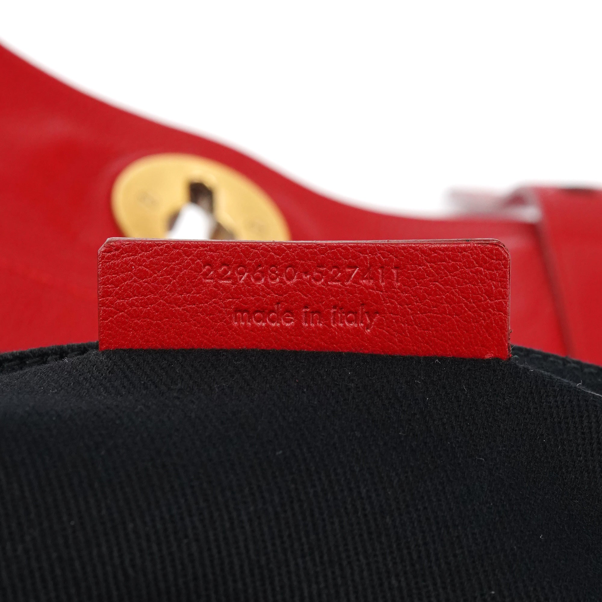 Yves Saint Laurent 229680 Red Leather Muse Two Bag