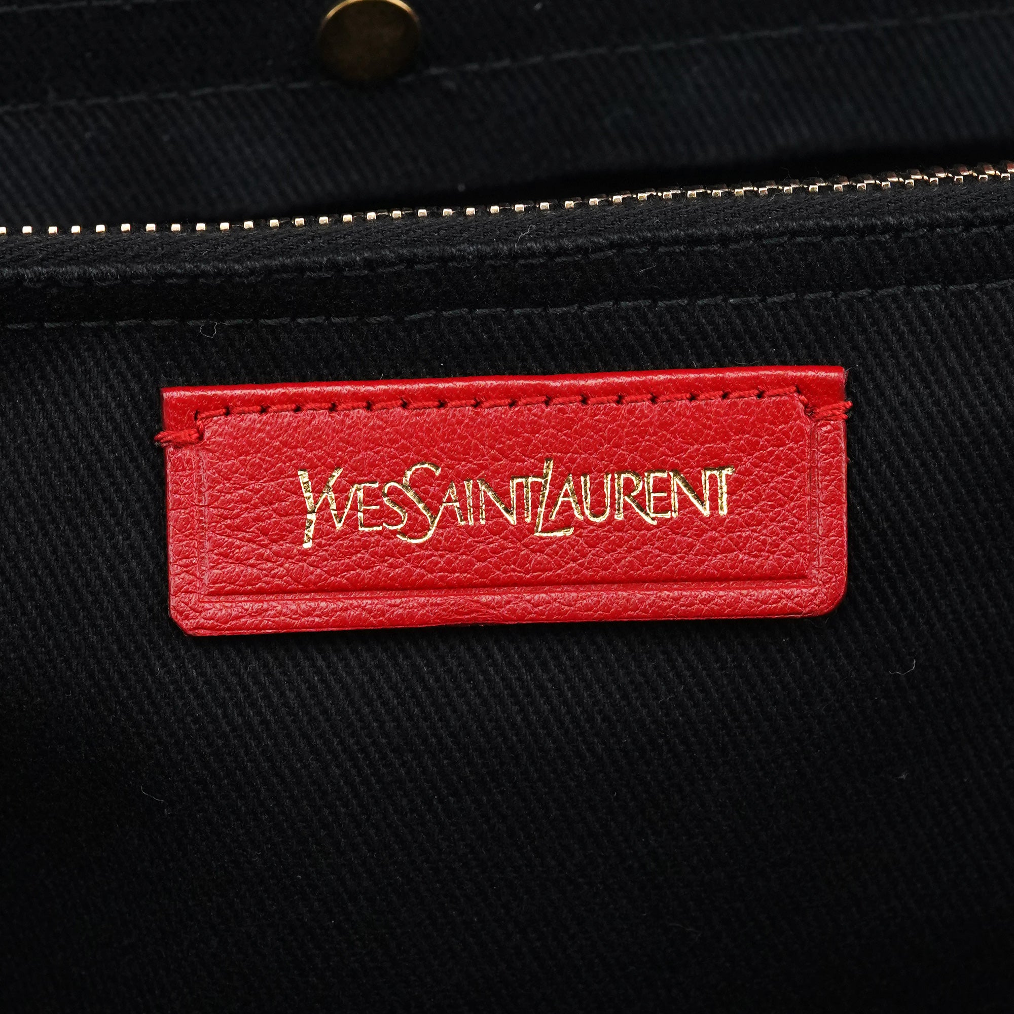 Yves Saint Laurent 229680 Red Leather Muse Two Bag