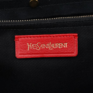 Yves Saint Laurent 229680 Red Leather Muse Two Bag