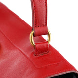Yves Saint Laurent 229680 Red Leather Muse Two Bag