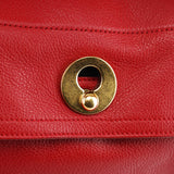 Yves Saint Laurent 229680 Red Leather Muse Two Bag