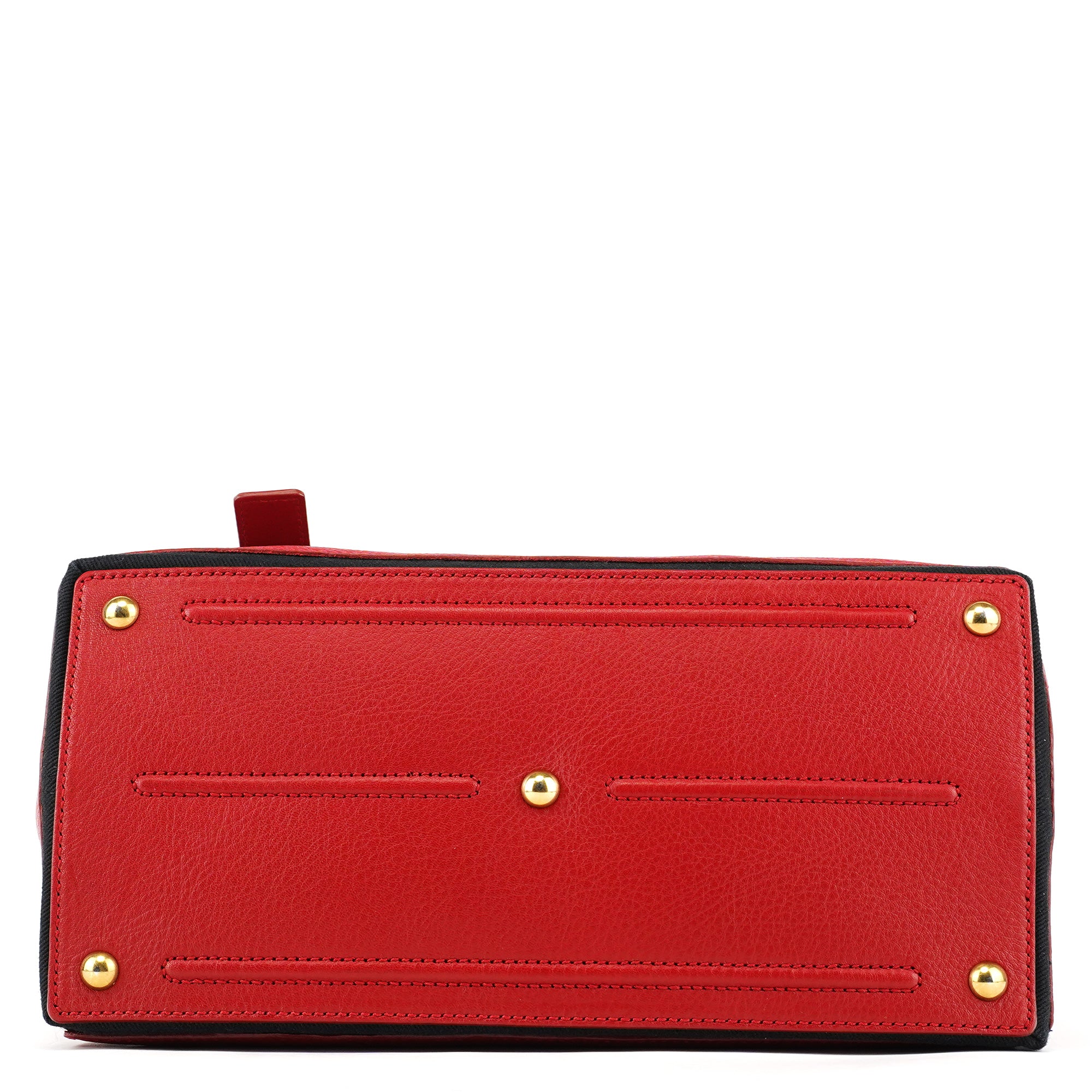 Yves Saint Laurent 229680 Red Leather Muse Two Bag