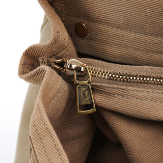 Yves Saint Laurent 229680 Taupe Leather Muse Two Bag