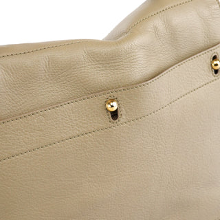 Yves Saint Laurent 229680 Taupe Leather Muse Two Bag