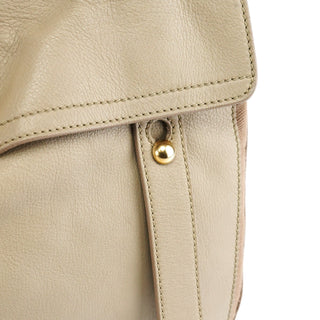 Yves Saint Laurent 229680 Taupe Leather Muse Two Bag