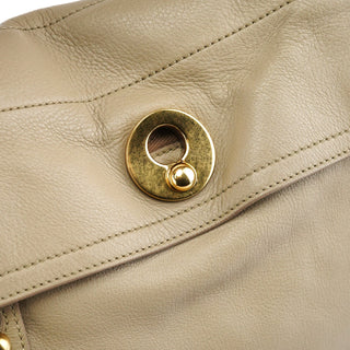 Yves Saint Laurent 229680 Taupe Leather Muse Two Bag